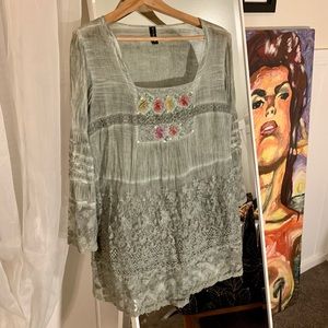 Sacred Threads Boho Swing Top